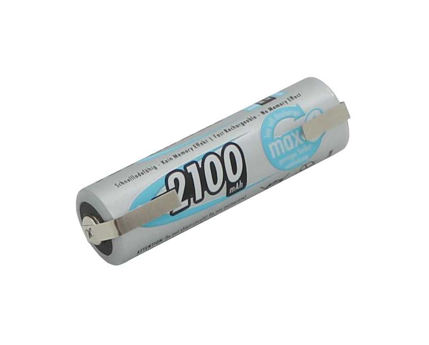 Ansmann maxE NiMH-Akku Mignon 2100mAh mit Lötfahne U-Form