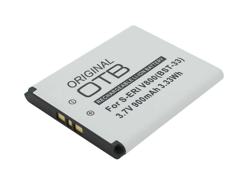 Handyakku LiIon 3,7V 900mAh ersetzt SONY ERICSSON Z800