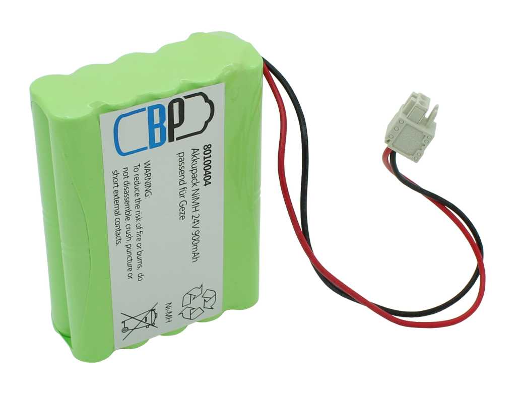 BP Akku NiMH 24V 900mAh passend für Geze EC Drive, Slimdrive und Slimdrive 106863